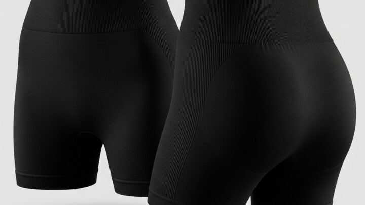 Sorte sømløse shorts fra Only med blød pasform til sommergarderoben